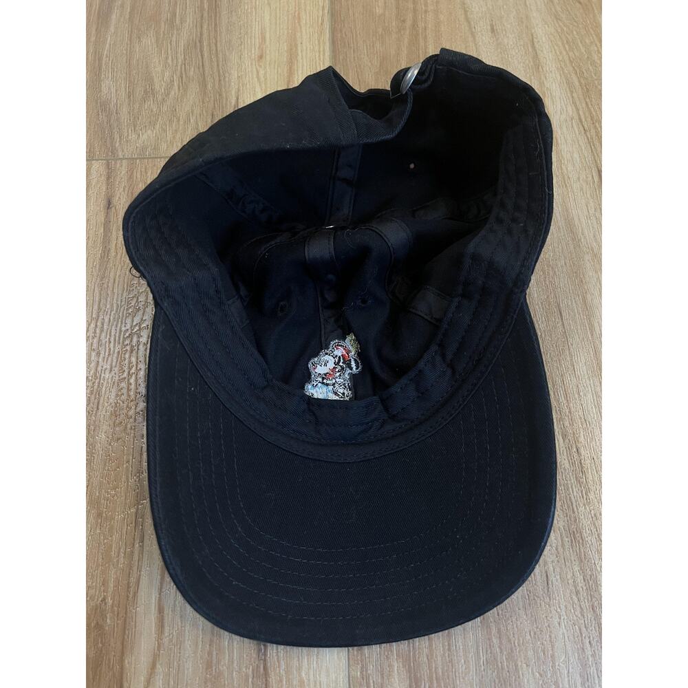 Disney Mickey Mouse Hat Cap Strap Back Black Embroidered Mens Dad‎ Hat Cartoon - Picture 4 of 4